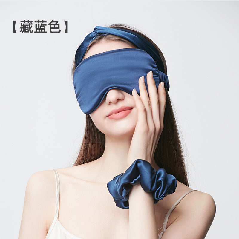 Navy 19 Momme Eye Mask Variant