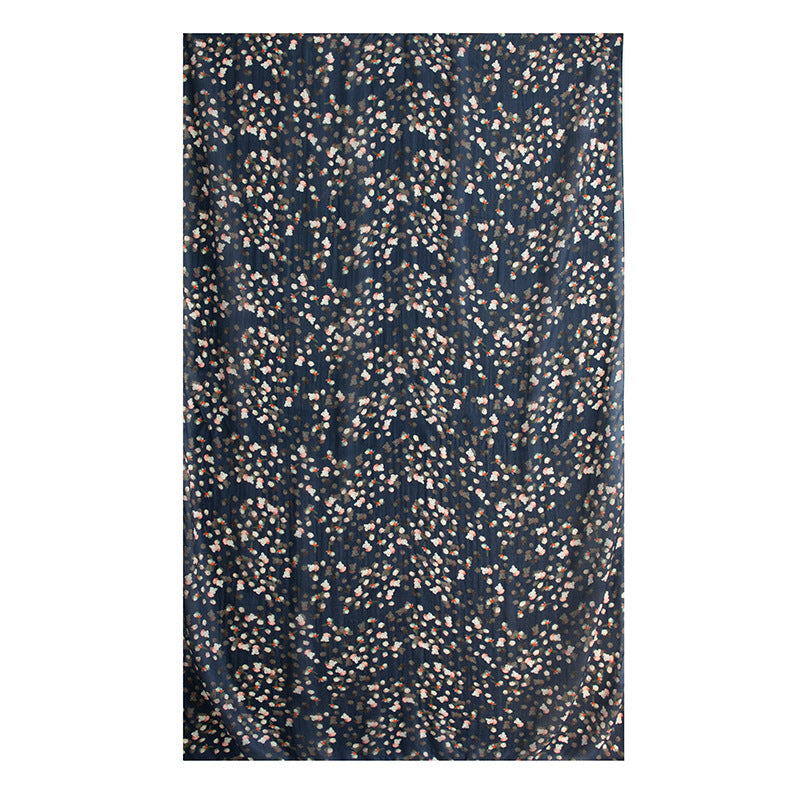 Mulberry Silk Long Scarf for Women – Lightweight Floral Print Shawl Wrap for Spring, 69 x 43 in