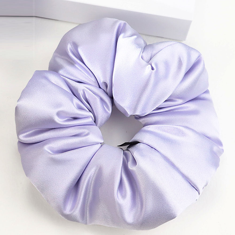 30 Momme 100% Mulberry Silk Scrunchie – Padded Hair Tie for Women, 20 Color Options, Handcrafted