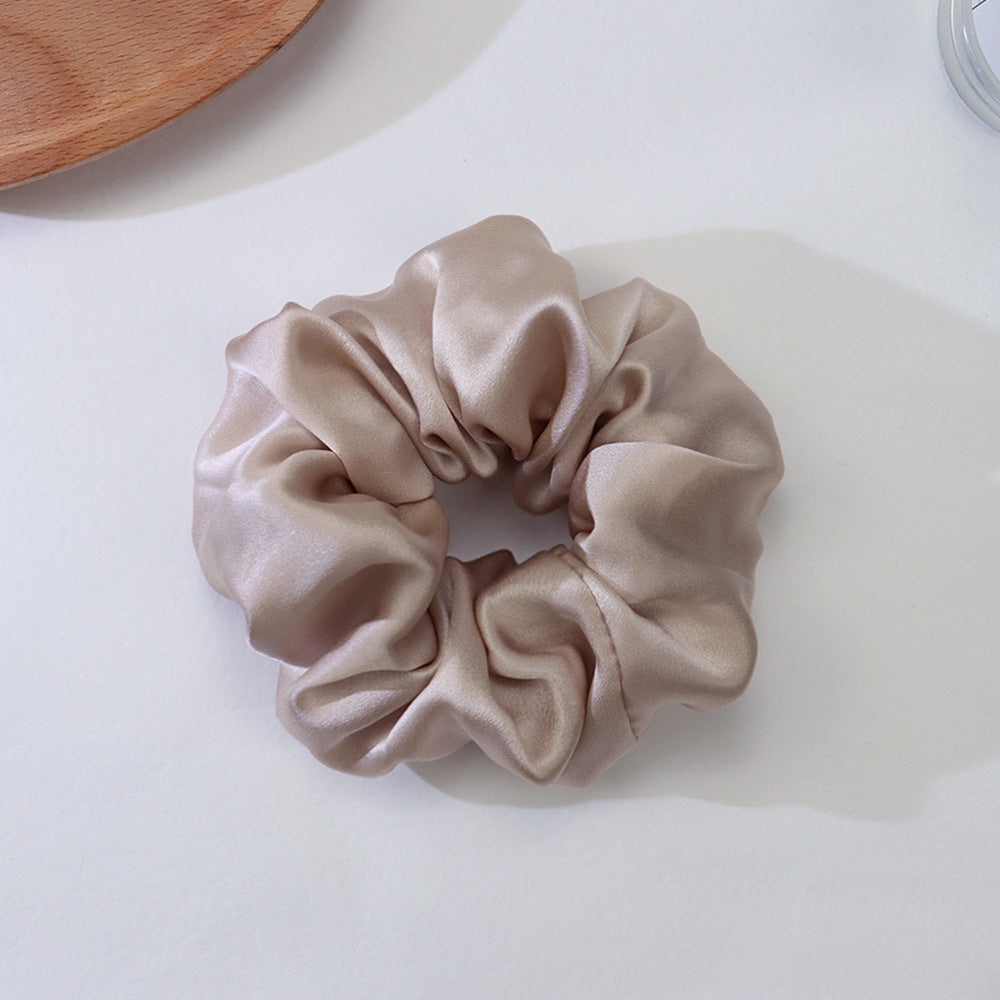 Mulberry Silk Scrunchie – Gentle on Hair, Large Chiffon Style in 12 Colors, 4 in / 6 in