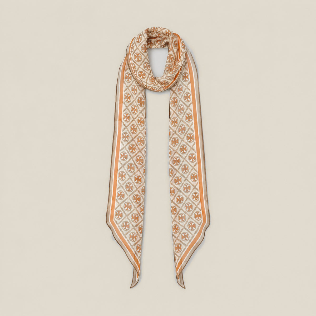 Time Imprint mulberry silk scarf