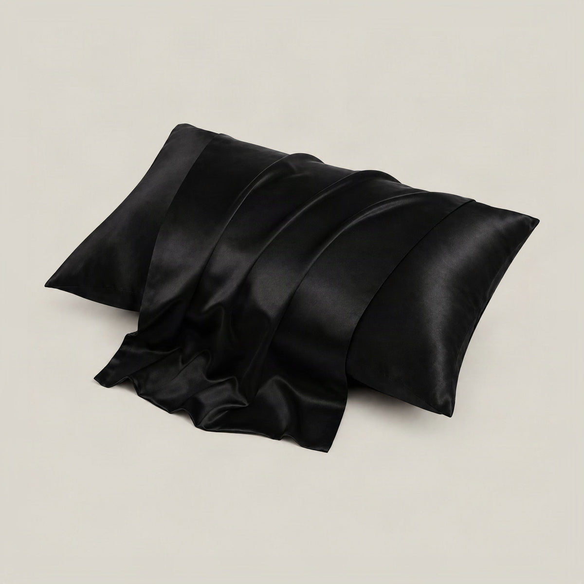 SuuSilk 22 Momme matte mulberry silk pillowcase in soft pastel tones, showcasing smooth texture and hidden zipper detail on a