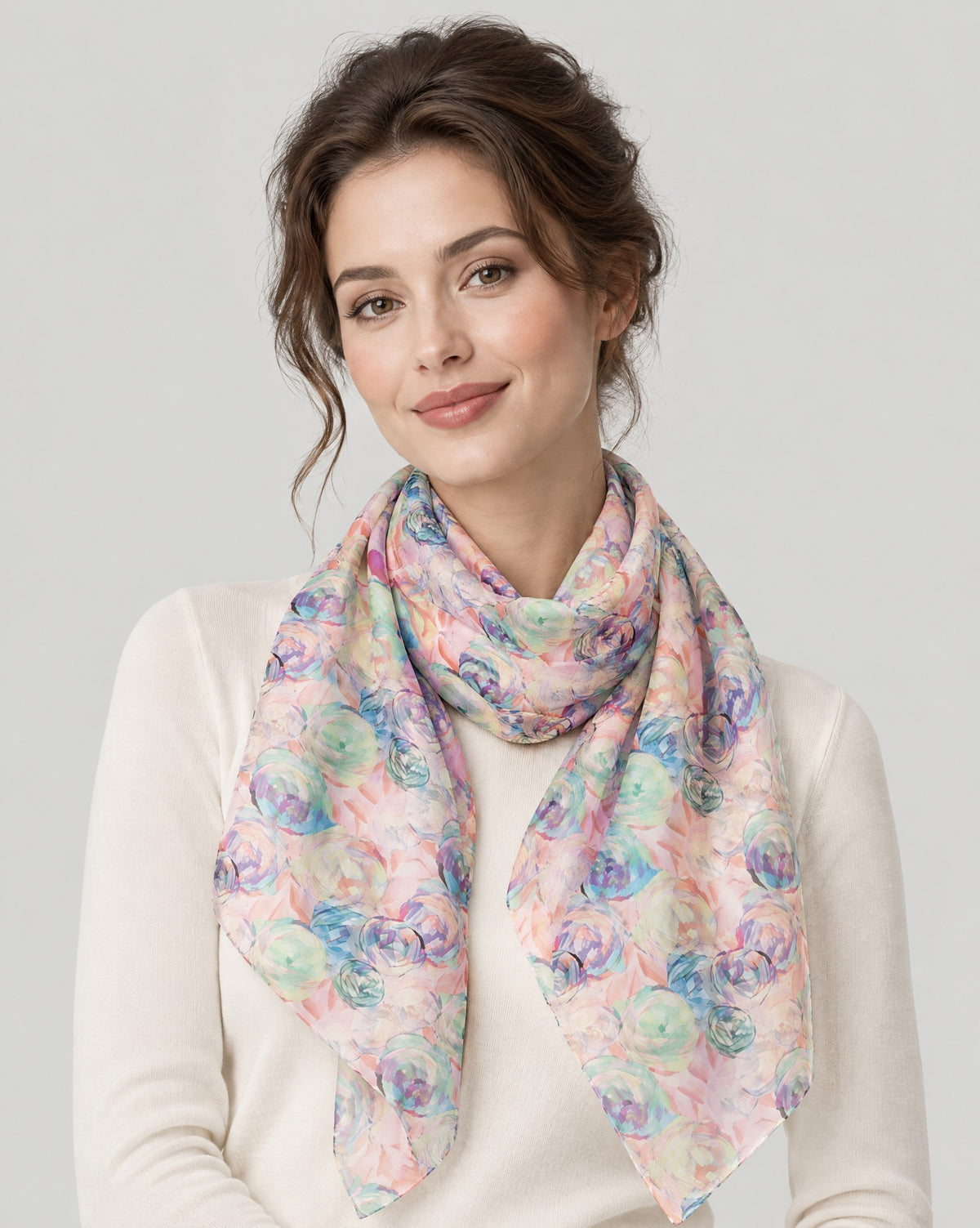Diamond Rose Mulberry Silk Oversized Scarf – 69 x 43 in