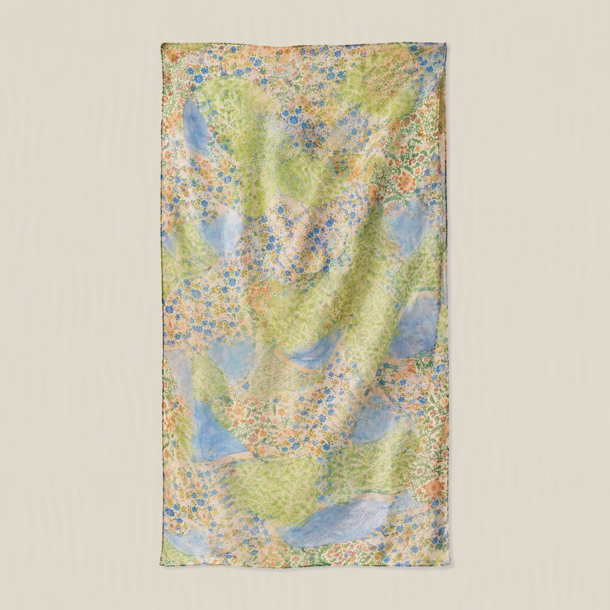 Spring Vitality mulberry silk scarf