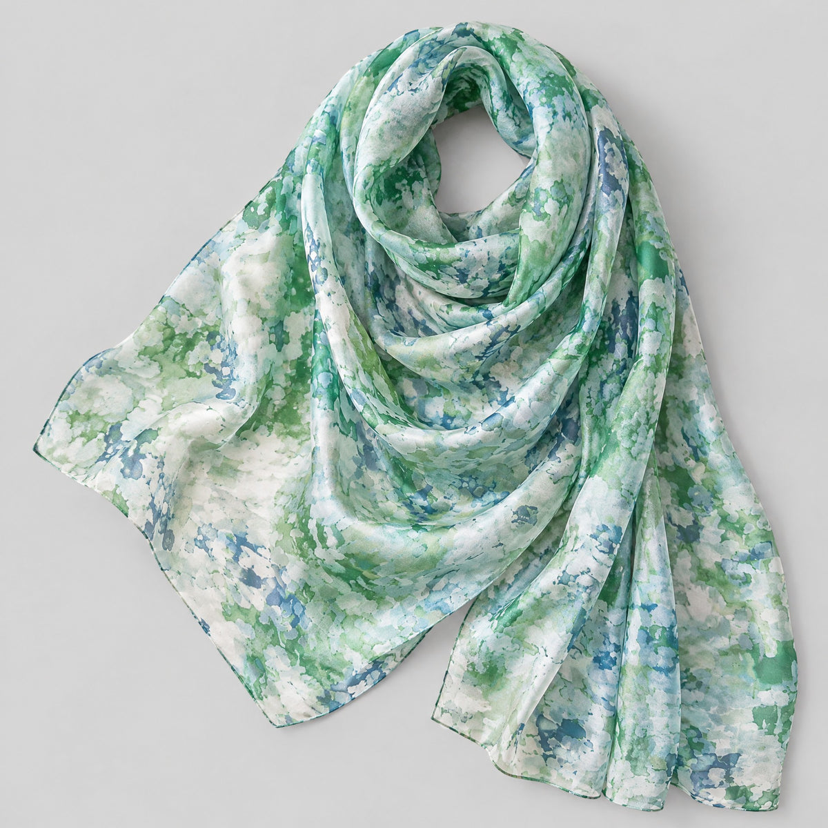 Spring Bloom Mulberry Silk Scarf – 69 x 43 in