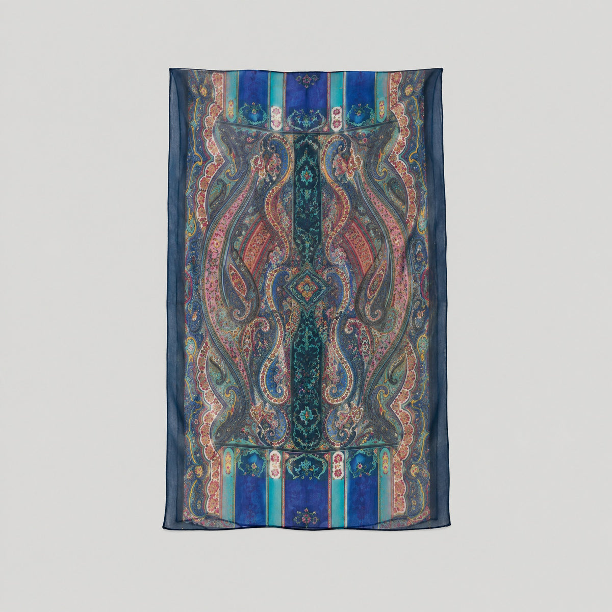 Mirror Print Mulberry Silk Oversized Scarf – 69 x 43 in