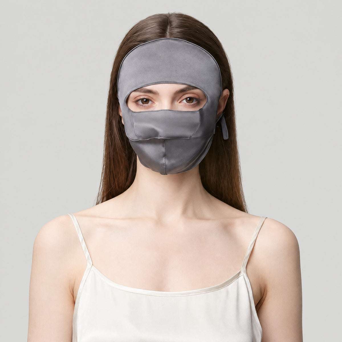 Mulberry Silk Full-Face Sun Cover