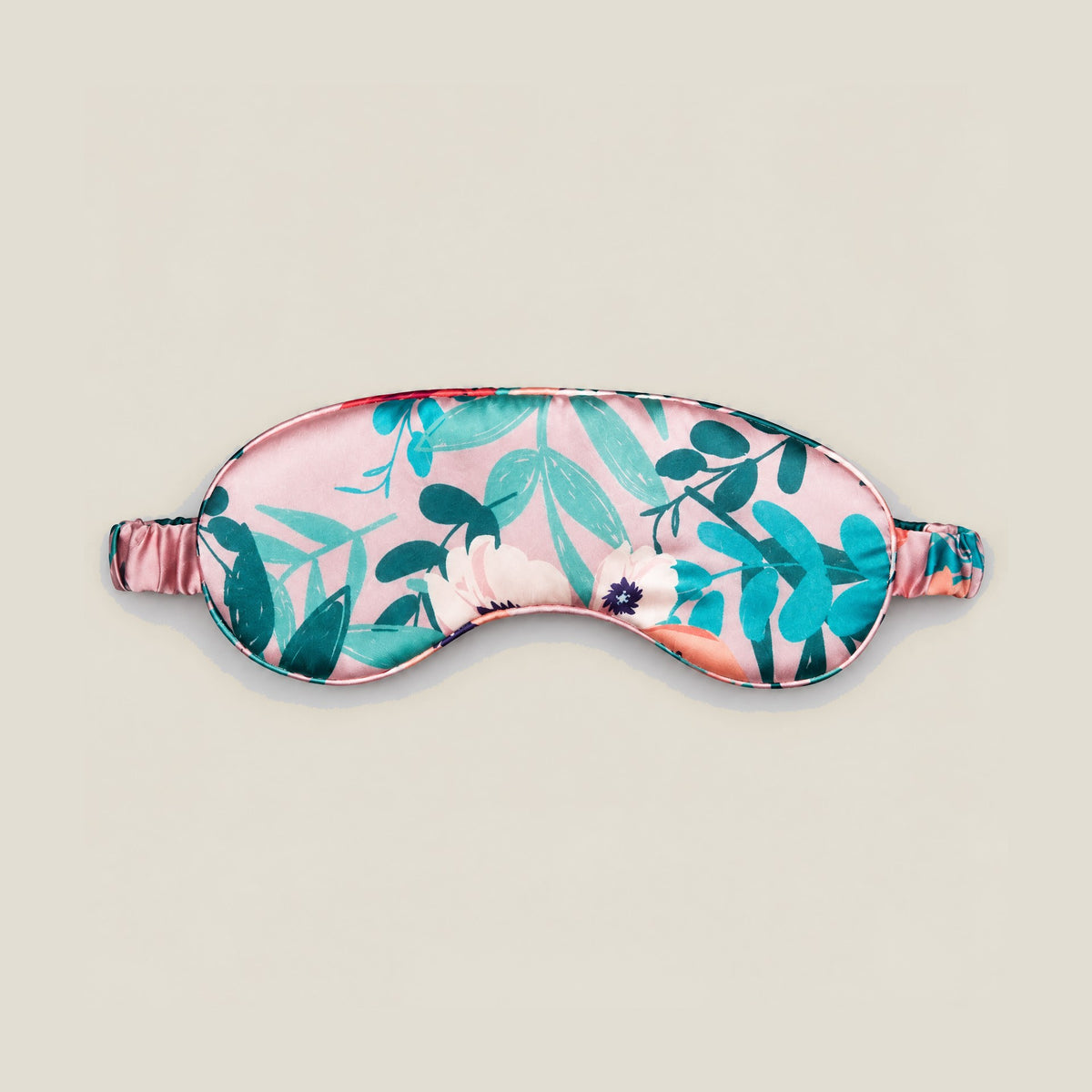 Spring Verdure printed mulberry silk sleep eye mask