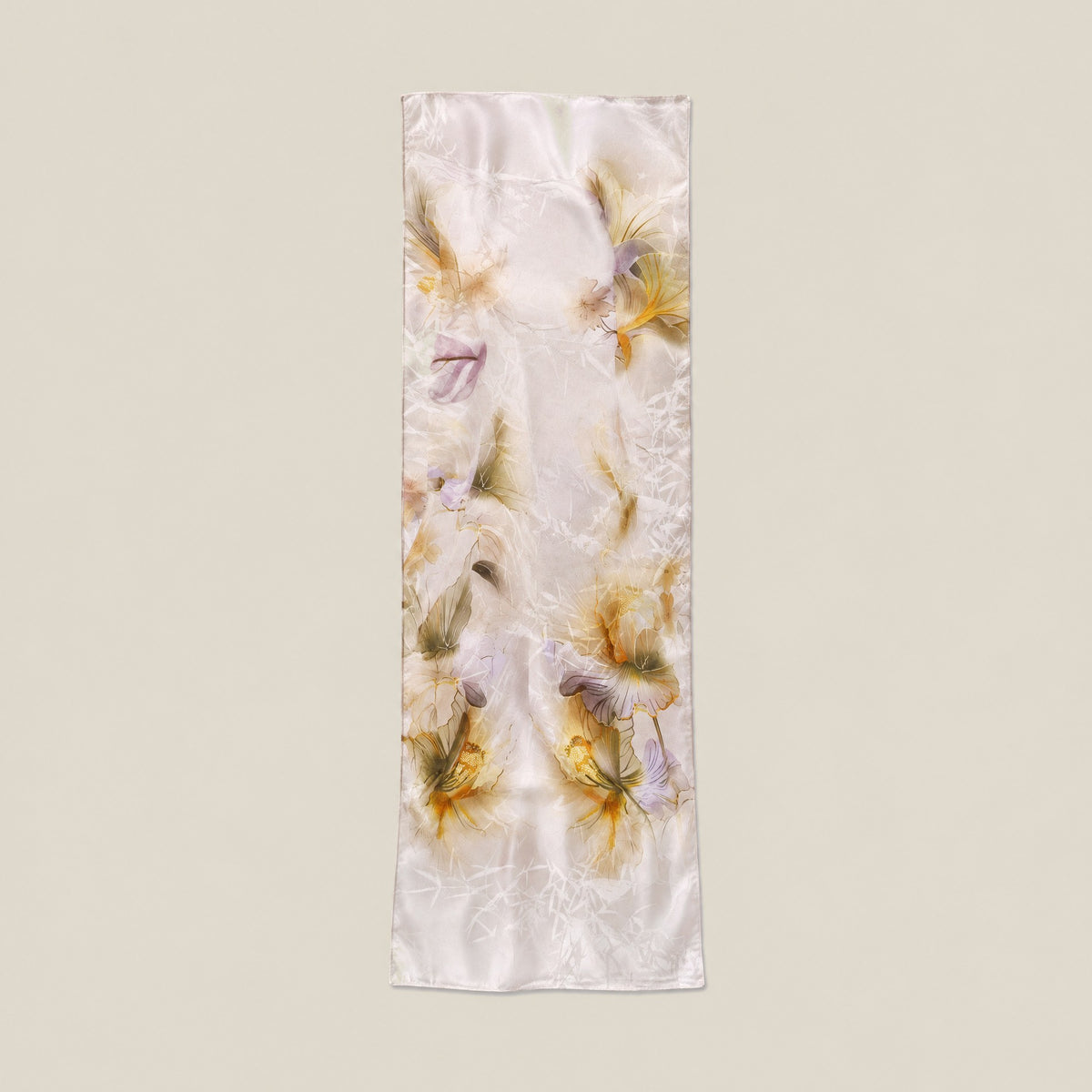Bamboo Serenity jacquard mulberry silk scarf