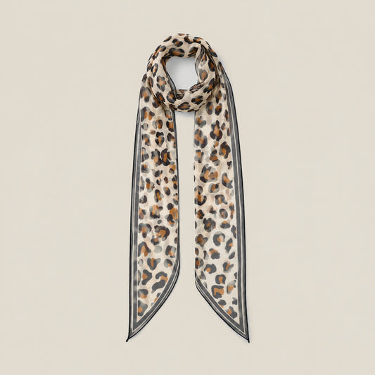 Wilderness Gold mulberry silk scarf
