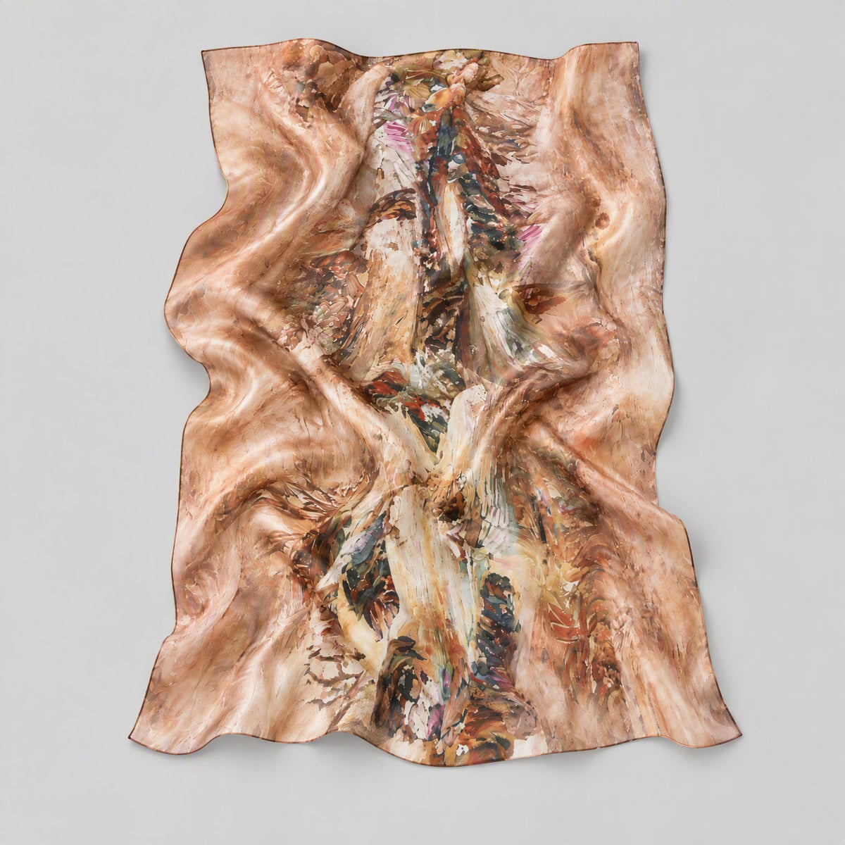 Rising Wind Jacquard Mulberry Silk Scarf – 43 x 75 in